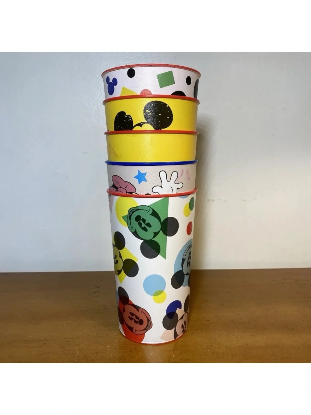 Disney Mickey Minnie Mouse Plastic Reusable Cups Tumblers Churchill Set Of 5